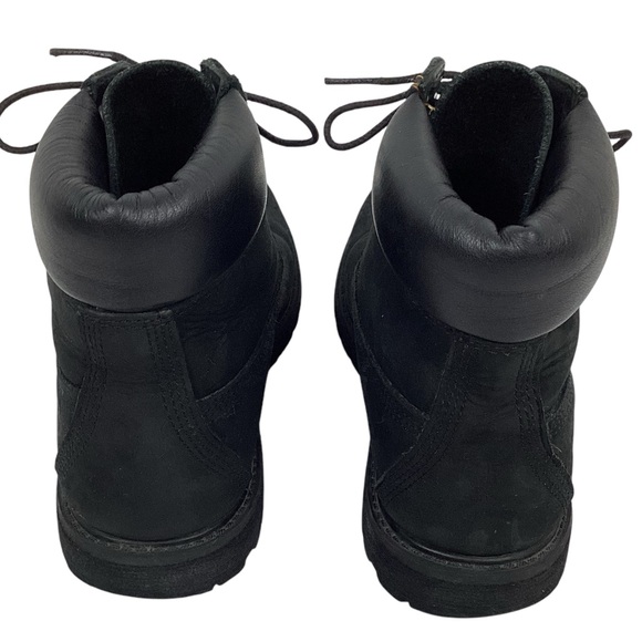 Timberland Nubuck Leather Prima-loft Combat Hiking Mid Boots Black - Picture 5 of 11